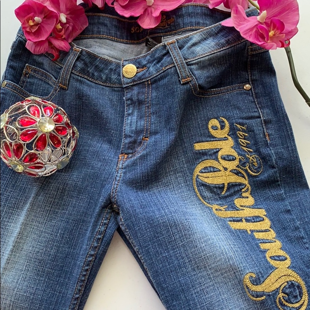 South Pole Denim Embroidered Jeans Like NEW